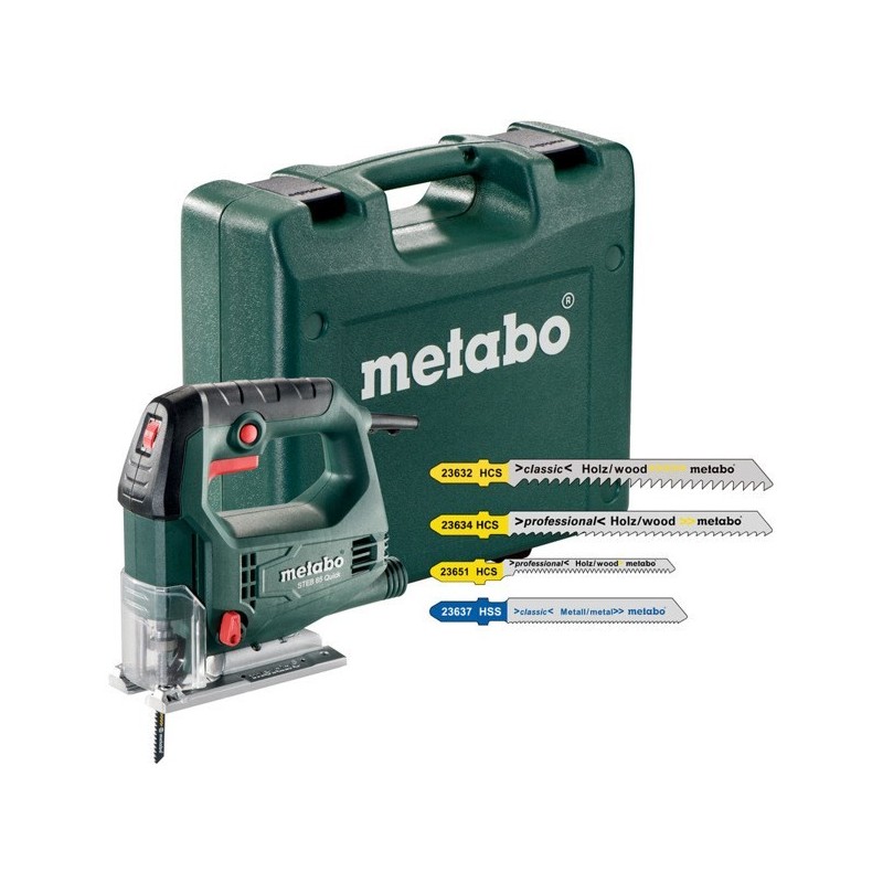METABO.WYRZYNARKA 450W STEB 65 QUICK + 20szt. BRZESZ. WALIZKA ...