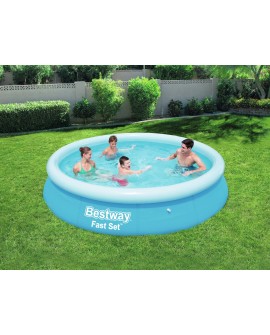 Bestway Fast Set 57273 basen zewnętrzny naziemny Basen nadmuchiwany W kształcie okręgu 5377 l Niebieski