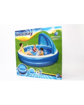 Bestway 54337 basen zewnętrzny naziemny Basen nadmuchiwany W kształcie okręgu 850 l Niebieski, Biały