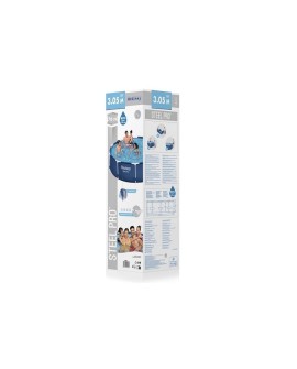 Bestway Steel Pro 56677 / 23 basen zewnętrzny naziemny Basen ramowy W kształcie okręgu 4678 l Niebieski
