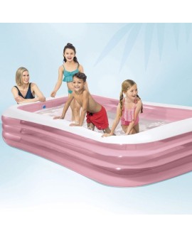 Intex 58487NP basen zewnętrzny naziemny Basen nadmuchiwany W kształcie prostokąta 1050 l Różowy, Biały