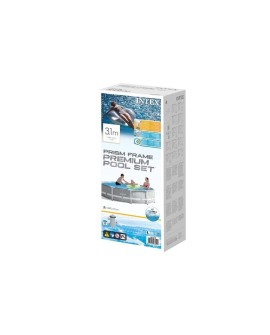 Intex PrismFrame Basen ramowy W kształcie okręgu 4485 l Szary