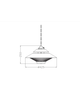 Stalowy ogrzewacz tarasowy Activejet APH-IH1500