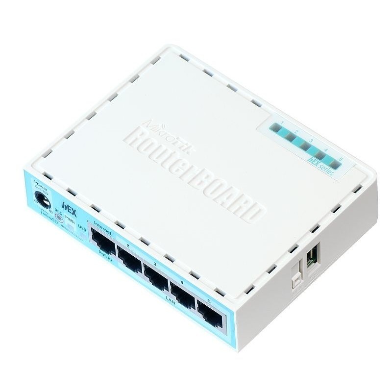 Router Mikrotik hEX (RB750Gr3) Total Ethernet  Ports:5 Architecture:MMIPS CPU core:2