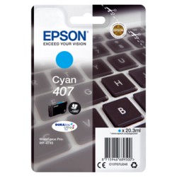 Epson oryginalny ink / tusz C13T07U240, 407L, cyan, 1900s, 20.3ml