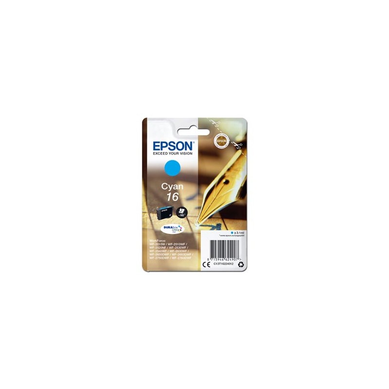 Epson oryginalny ink / tusz C13T16224012, T162240, cyan, 3.1ml