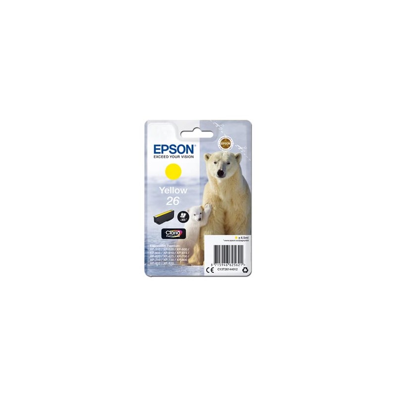 Epson oryginalny ink / tusz C13T26144012, T261440, yellow, 4,5ml