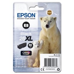 Epson oryginalny ink / tusz C13T26314012, T263140, 26XL, photo black, 8,7ml