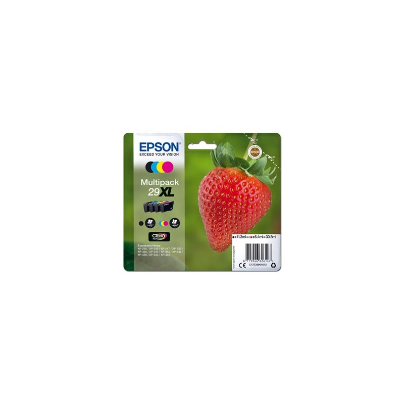 Epson oryginalny ink / tusz C13T29964012, T29XL, CMYK, 11,3/3x6,4ml