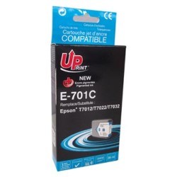 UPrint kompatybilny ink / tusz z C13T70124010, E-701C, cyan, 3200s, 36ml, XXL