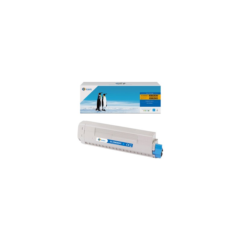 G&G kompatybilny toner z OKI 45862839, NT-COMC853FC, cyan, 7300s, EOL