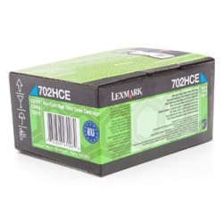 Lexmark oryginalny toner 70C2HCE, cyan, 3000s