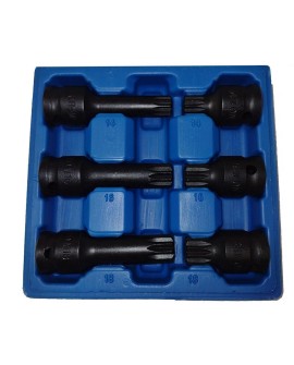 ZESTAW KLUCZY SPLINE 6el. M14-M18 /SILVER