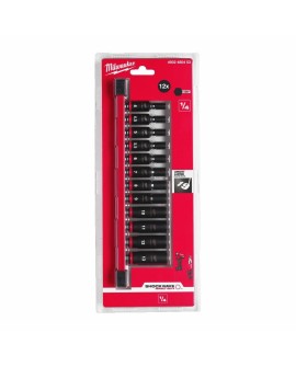 MILWAUKEE ZESTAW NASADEK UDAROWYCH 1/4" 12szt.