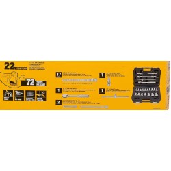 22 el. zestaw nasadek 1/2"
