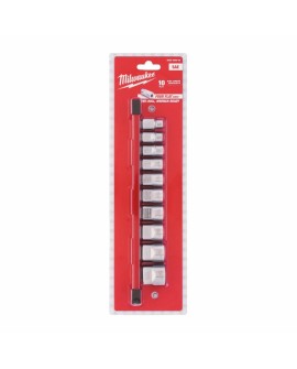 MILWAUKEE ZESTAW NASADEK 10 szt. 3/8" IMPERIALNE