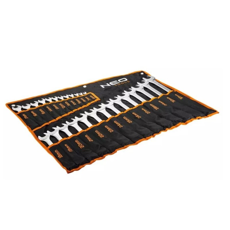Klucze płasko-oczkowe Neo Tools 6-32 mm, zestaw 26 sztuk