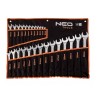 Klucze płasko-oczkowe Neo Tools 6-32 mm, zestaw 26 sztuk