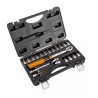 Klucz dynamometryczny dwukierunkowy Neo Tools 1/4", 5-25NM, zestaw 21 szt.