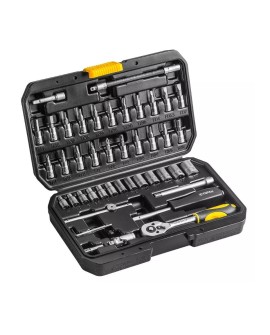 Klucze nasadowe Topex 1/4" zestaw 46 sztuk