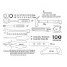 Zestaw narzędziowy Top Tools 1/4", 3/8" 100 sztuk