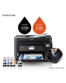 Epson EcoTank ET-4850 Atramentowa A4 4800 x 1200 DPI 33 stron/min Wi-Fi