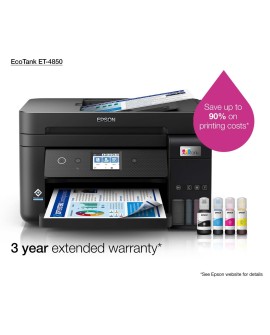 Epson EcoTank ET-4850 Atramentowa A4 4800 x 1200 DPI 33 stron/min Wi-Fi