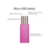 Avacom USB kabel (2.0), USB A M - microUSB (M), 0.4m, różowy, blister