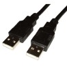 USB kabel (2.0), USB A M - USB A M, 1.8m, czarny, High Speed, EOL