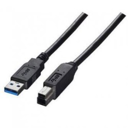 Logo USB kabel (3.0), USB A M - USB 3.0 B (M), 1.8m, czarny