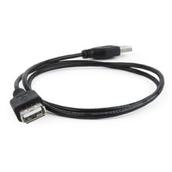 Przedłużacz USB (2.0), USB A M - USB A F, 1.8m, czarna, EOL