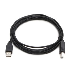 Logo USB kabel (2.0), USB A M - USB B (M), 3m, czarny, blister