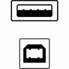 Logo USB kabel (2.0), USB A M - USB B (M), 3m, czarny, blister