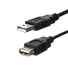 Przedłużacz USB (2.0), USB A M - USB A F, 3m, czarna, EOL