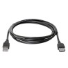 Logo Przedłużacz USB (2.0), USB A M - USB A F, 3m, czarna, blister, EOL
