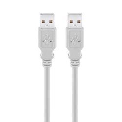 USB kabel (2.0), USB A M - USB A M, 1.8m, szary, High Speed, EOL