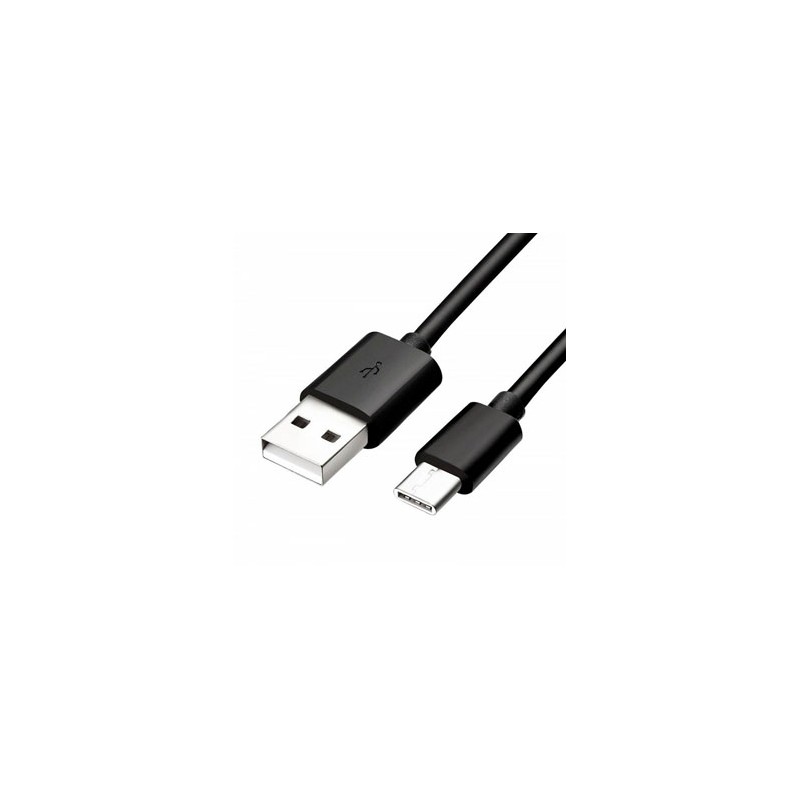Logo USB kabel (2.0), USB A M - USB C (M), 1m, czarny, blister, EOL
