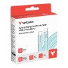 Verbatim USB-C kabel SoftTouch USB C (M) - USB C (M), 60W, 1.2m, Cyan, box, 30273