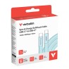 Verbatim USB-C kabel SoftTouch USB C (M) - USB C (M), 100W, 1.2m, niebieski, box, 30276