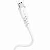 Powerton ENERGY WHITE EDITION Kabel USB-C, 100W, 1m, silikonowy, w kolorze białym