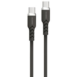Powerton ENERGY DARK EDITION Kabel USB-C, 100W, 1m, silikonowy, czarny