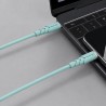 Powerton ENERGY PASTEL EDITION Kabel USB-C, 100W, 1m, silikonowy, miętowy