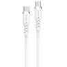 Powerton ENERGY WHITE EDITION Kabel USB-C, 60W, 1m, silikonowy, w kolorze białym