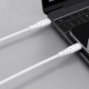 Powerton ENERGY WHITE EDITION Kabel USB-C, 60W, 1m, silikonowy, w kolorze białym