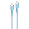 Powerton ENERGY PASTEL EDITION Kabel USB-C, 60W, 1m, silikonowy, niebieski