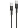 Powerton ENERGY DARK EDITION Kabel USB-C, 60W, 1m, silikonowy, czarny