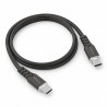 Powerton ENERGY DARK EDITION Kabel USB-C, 60W, 1m, silikonowy, czarny