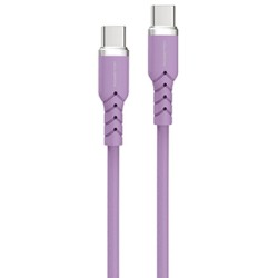 Powerton ENERGY PASTEL EDITION Kabel USB-C, 60W, 1m, silikonowy, fioletowy