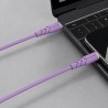 Powerton ENERGY PASTEL EDITION Kabel USB-C, 60W, 1m, silikonowy, fioletowy
