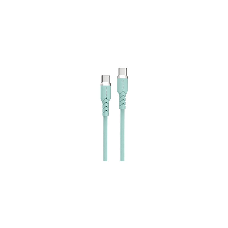 Powerton ENERGY PASTEL EDITION Kabel USB-C, 60W, 1m, silikonowy, miętowy
